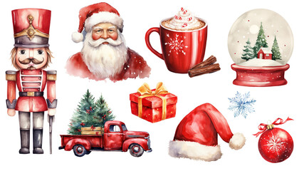 Wall Mural - Christmas Ornaments png cut out image set