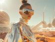 © bvbflo1 - Model in a futuristic outfit in a science fiction