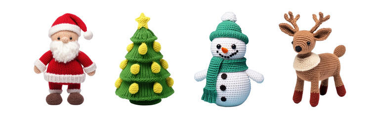 Poster - Crochet of Christmas png cut out image set