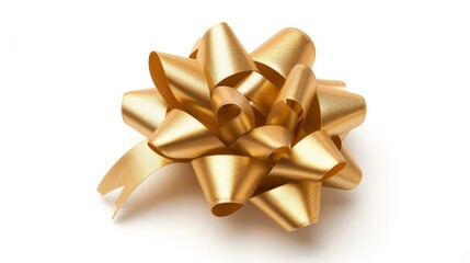 Poster - A gold ribbon bow is the main focus of the image