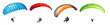 © Rawpixel.com - Parachuting skydiver png cut out element set