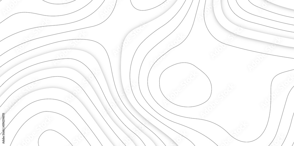 Lines Topographic contour lines vector map seamless pattern. retro ...