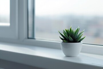 Poster - plant in a window