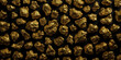 © StockFabi - Ein Haufen Goldnuggets auf schwarzem Hintergrund, der die funkelnde und unregelmäßige Oberflächenstruktur jedes Goldstücks zeigt und die natürliche Schönheit und den Wert des rohen Goldes betont