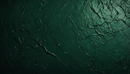 Wall Mural - Dark green textured surface background for headers, websites, or wallpapers, text space