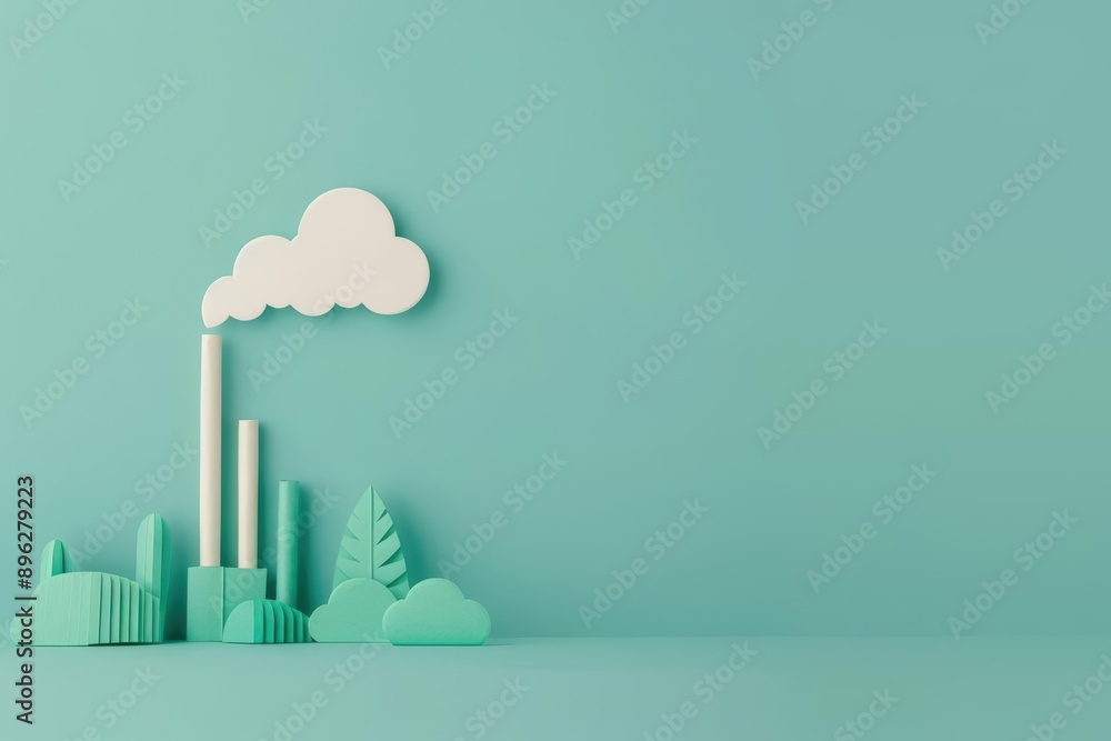 Efforts in decarbonization to reduce carbon emissions, banner, with ...