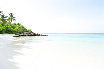 Canvas Print - Tranquil Tropical Beach Scene