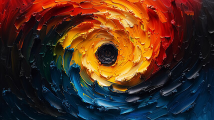 Wall Mural - abstract oil painting texture, swirl vortex spiral pattern. design for wall art, poster print, wallp