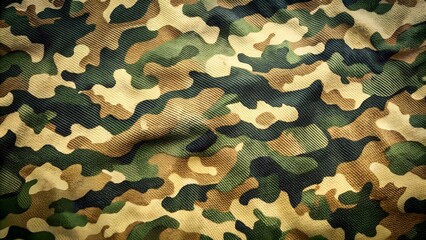 Texture of military dirty camouflage fabric. Combat protective camouflage for background