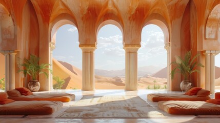 Wall Mural - A Luxurious Oasis in the Desert