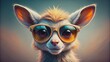 © BrilliantPixels - Cool Cat in Sunglasses, Digital Art, Portrait, Animal, Cartoon , cat, animal