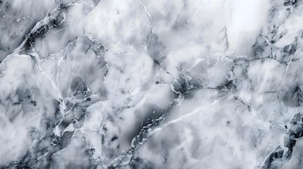 Wall Mural - White and gray marble natural pattern texture