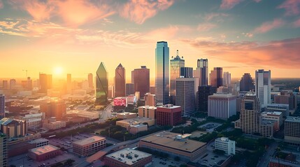 Wall Mural - City skyline at night