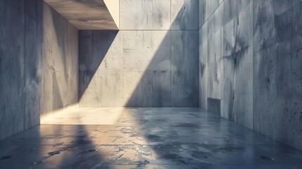 Wall Mural - Abstract Empty Modern Concrete Room