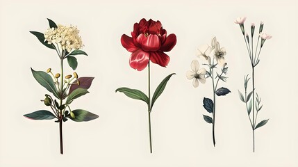 Vintage artwork and retro graphic design set