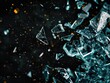 © Alexander Chaykin - A collection of shattered glass fragments suspended in mid-air