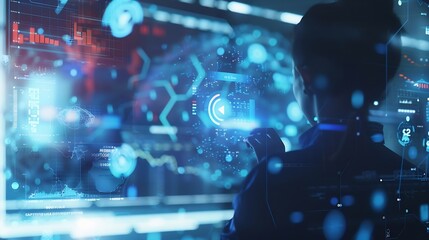 Aufkleber - business goals trends 2025 analytical businessperson planning business growth 2025 strategy digital marketing profit income economy stock market trends and business technical analysis  : Generative AI