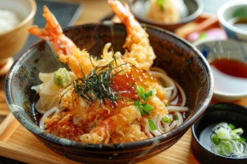 Canvas Print - A picture of Tempura udon