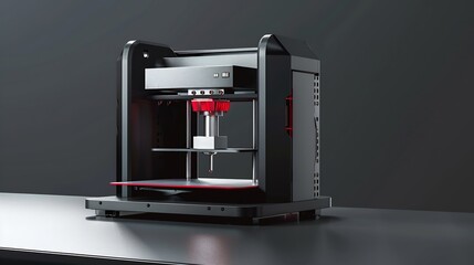 Leinwandbilder - Printing 3D printer Object : Generative AI