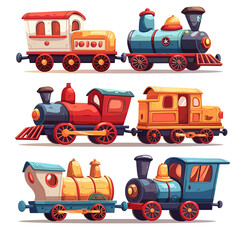 Sticker - cartoon toy train