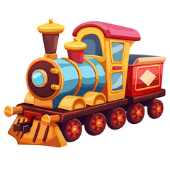 Poster - cartoon train