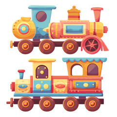 Poster - cartoon train