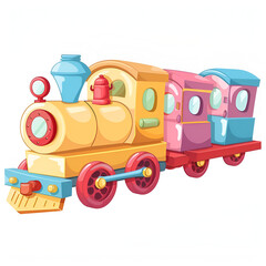 Poster - cartoon train