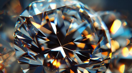 Diamond Facets Close-up.