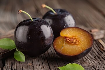 Black Amber Plum background