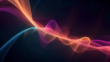 Wall Mural - Abstract, Wavy, Light, Flowing, Neon, Digital, Dynamic, Background, Energy, Futuristic, Vibrant, Modern, curves