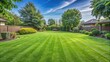 © Udomner - Freshly cut green grass lawn in the backyard, backyard, landscape, grass, green, healthy, fresh, garden, lawn, cut, mowed