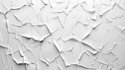 Wall Mural - Cracked White Paint Texture