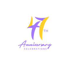 Wall Mural - years anniversary logo design. Anniversary logo design template.