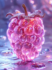 Wall Mural - cherry in water