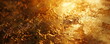 © seogi - Close-up of a worn and aged surface texture of gold that reflects light and sparkles. Close-up of shiny gold floor surface with scratches.