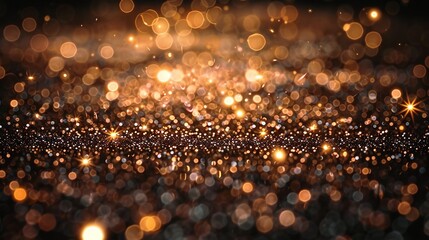    golden sparkles on a dark background features two blurry images of gold sparkles on a dark background