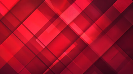 Poster - Abstract geometric background with overlapping red and pink rectangles creating a dynamic and modern design.