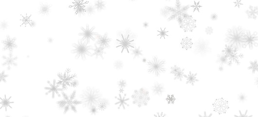 Magical Snowfall: Brilliant 3D Illustration Showcasing Descending Christmas Snowflakes