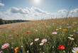 © jarntag - A field of wildflowers swaying gently in the breeze.