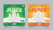 © SagorKundu - Food Social Media Post design. juice Menu design. set of food social media post or web banner template design.