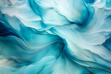 Wall Mural - Abstract paint background, blue and teal tones Abstract background, fluid curve lines texture background.