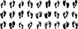 © Arafat - Footprint vector illustration set, perfect foot print silhouette for tracking or identity concepts