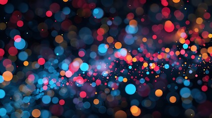 Wall Mural - abstract background with colorful bokeh lights