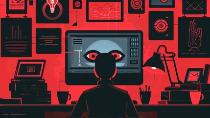 Wall Mural - Malware: Malicious software like viruses, worms, and trojans that can harm, disrupt, or unauthorizedly access computer systems, compromising security and functionality.
