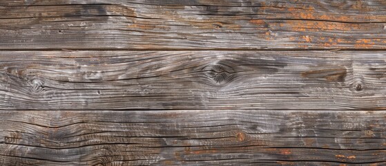 Wall Mural - anoramic close-up, high detail scan of distressed wood panel texture, Generative AI