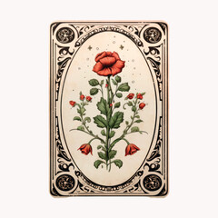 Sticker - Vintage floral botanical illustration art