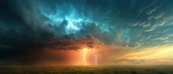 Wall Mural - innovating agriculture: scientists harnessing weather forecasts for climate-adaptive production stra