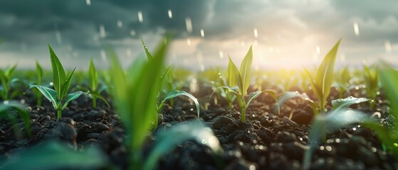 Wall Mural - weather variability impact study on production: scientific research and analysis