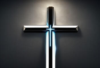 Christian Cross on isolated background