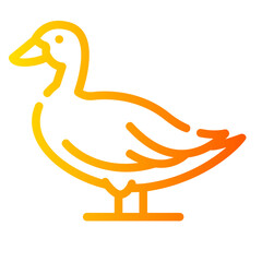 Poster - duck Gradient icon